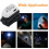 (Black) LED Motion Sensor Headlamp Headlight USB Rechargeable 13