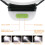 (Black) LED Motion Sensor Headlamp Headlight USB Rechargeable 9