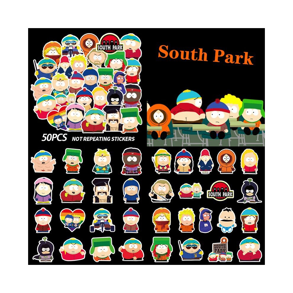 50pcs South Park Stickers Pack Set Game DIY Imposter Decal Waterproof Stickers