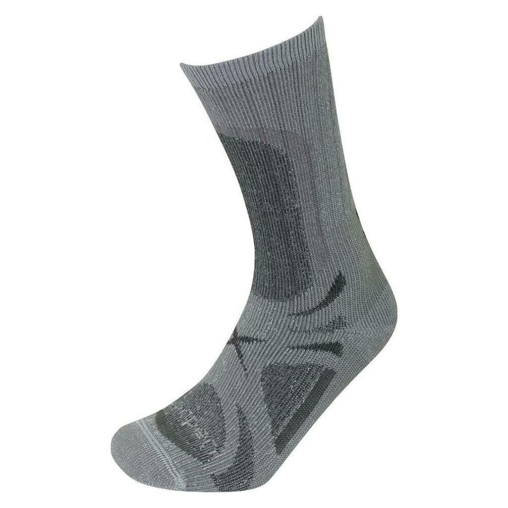 Lorpen Trekker Socks T3 All Season Grey Medium UK Size 6 - 8 (EU Size 39 - 42)