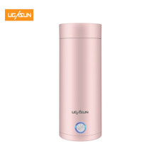 (pink) Portable Electric Kettles 400ml Thermal Cup Water Heater