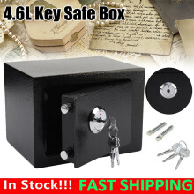 4.6L Fireproof Safe Box Security Home Office Money Cash w/Keys