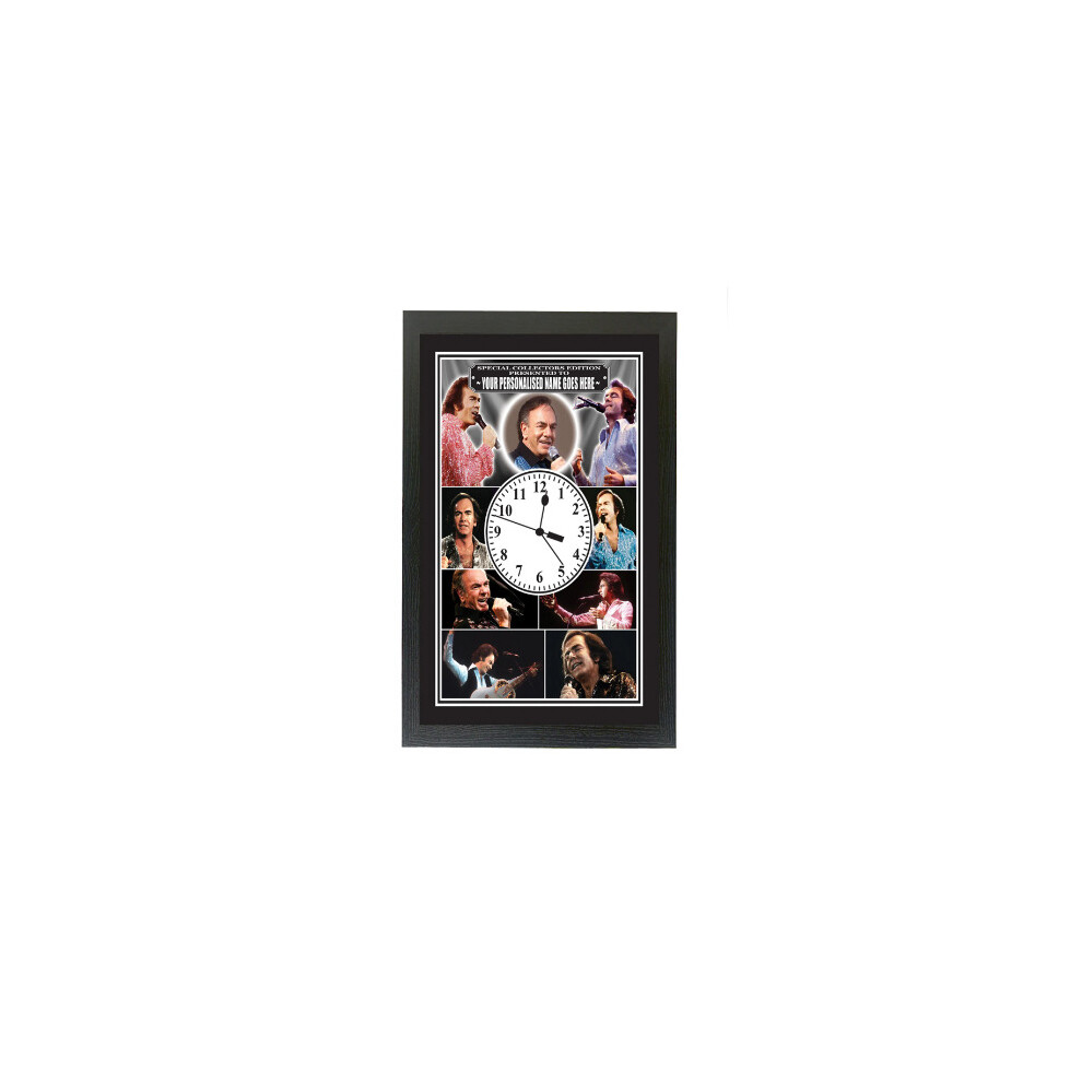 Personalised Icon Legend Neil Diamond Wall Clock Gift