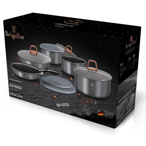 (Moonlight Edition) Berlinger Haus 12Pc Cookware Set Pots Pans Lids 1