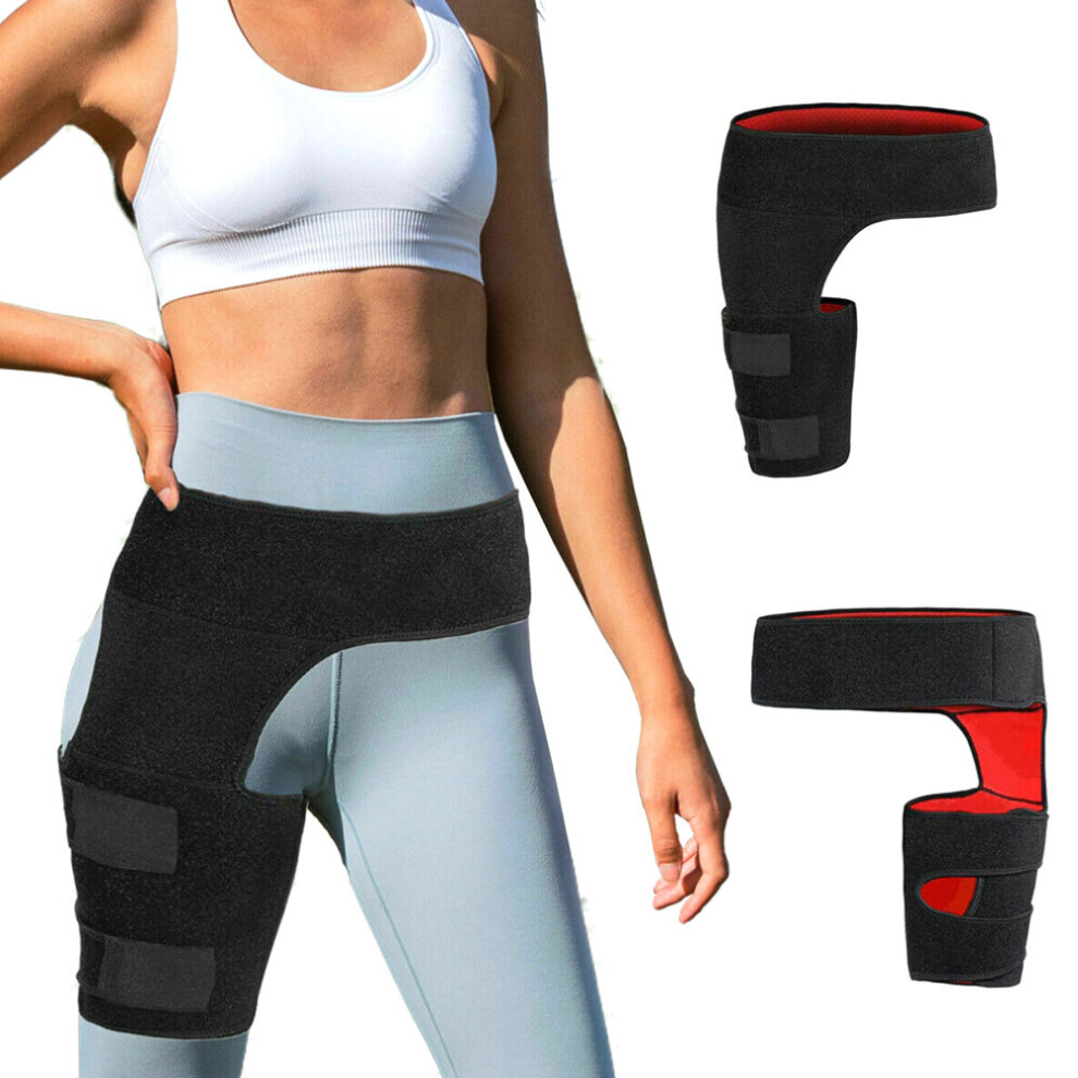 Fitness Leg Protector Groin Belt Anti-Muscle Strain Relief Hip Wrap Leg Brace