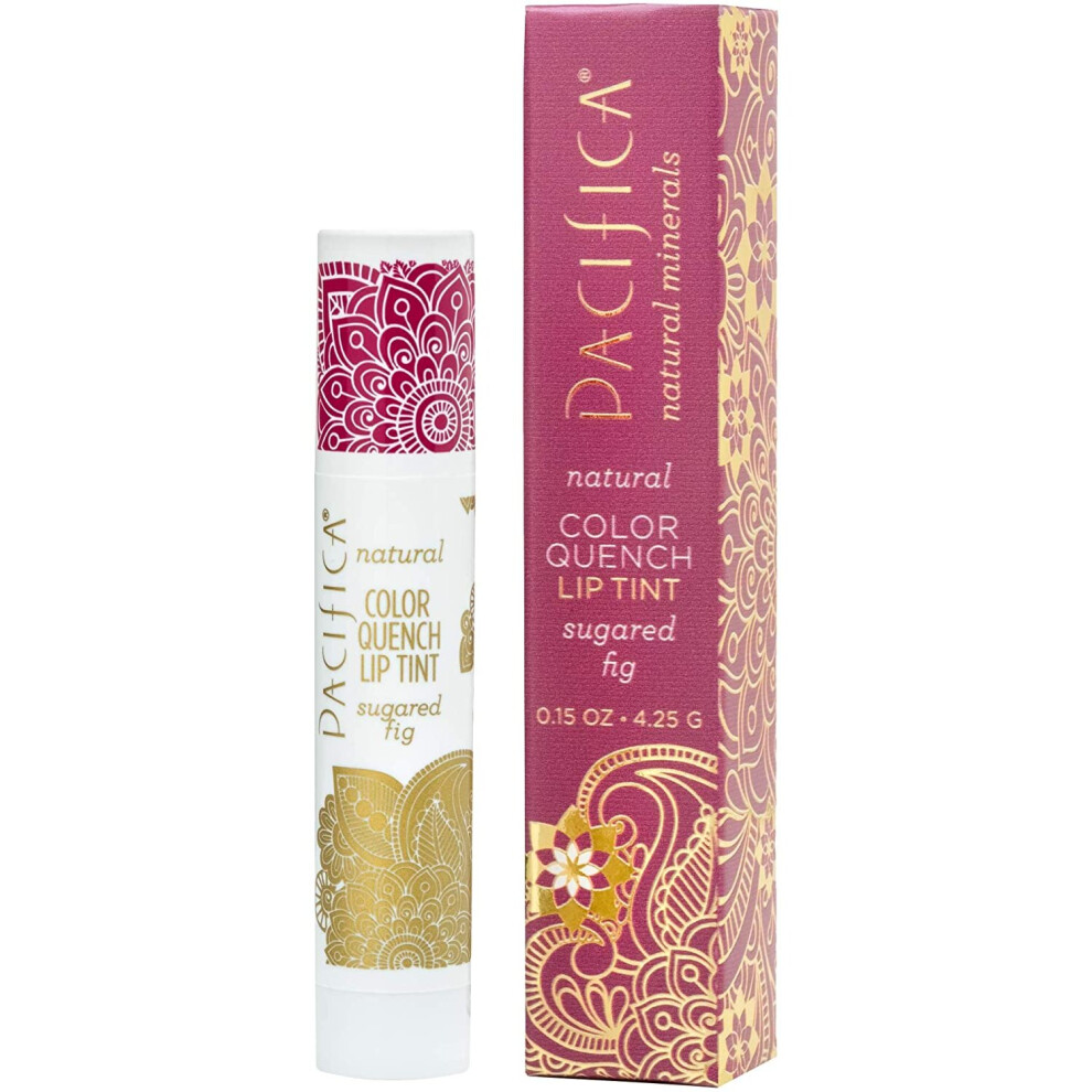 Pacifica Natural Colour Quench Lip Tint, Sugared Fig, 4.25g