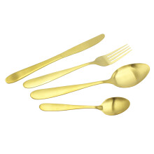(16pc set) Cutlery Sets Stainless Steel Brushed Gold Set