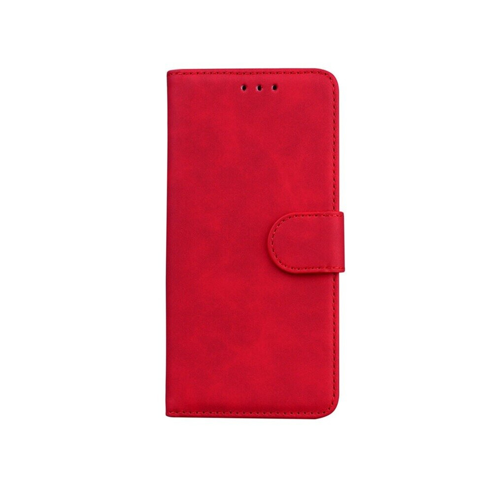 Kilovo (Iphone Xr, Red) Classic Leather Card Slot Wallet Case For Apple Iphone 13