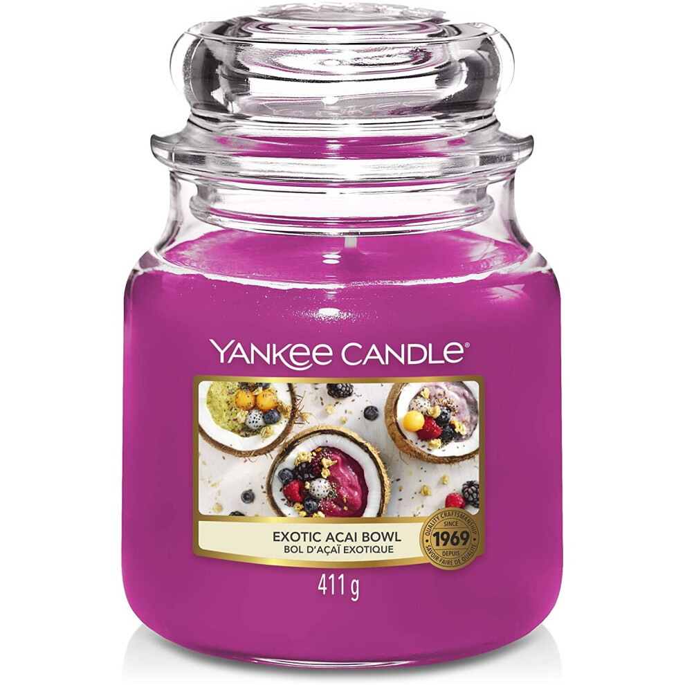 Yankee Candle Medium Jar Exotic Acai Bowl 411g