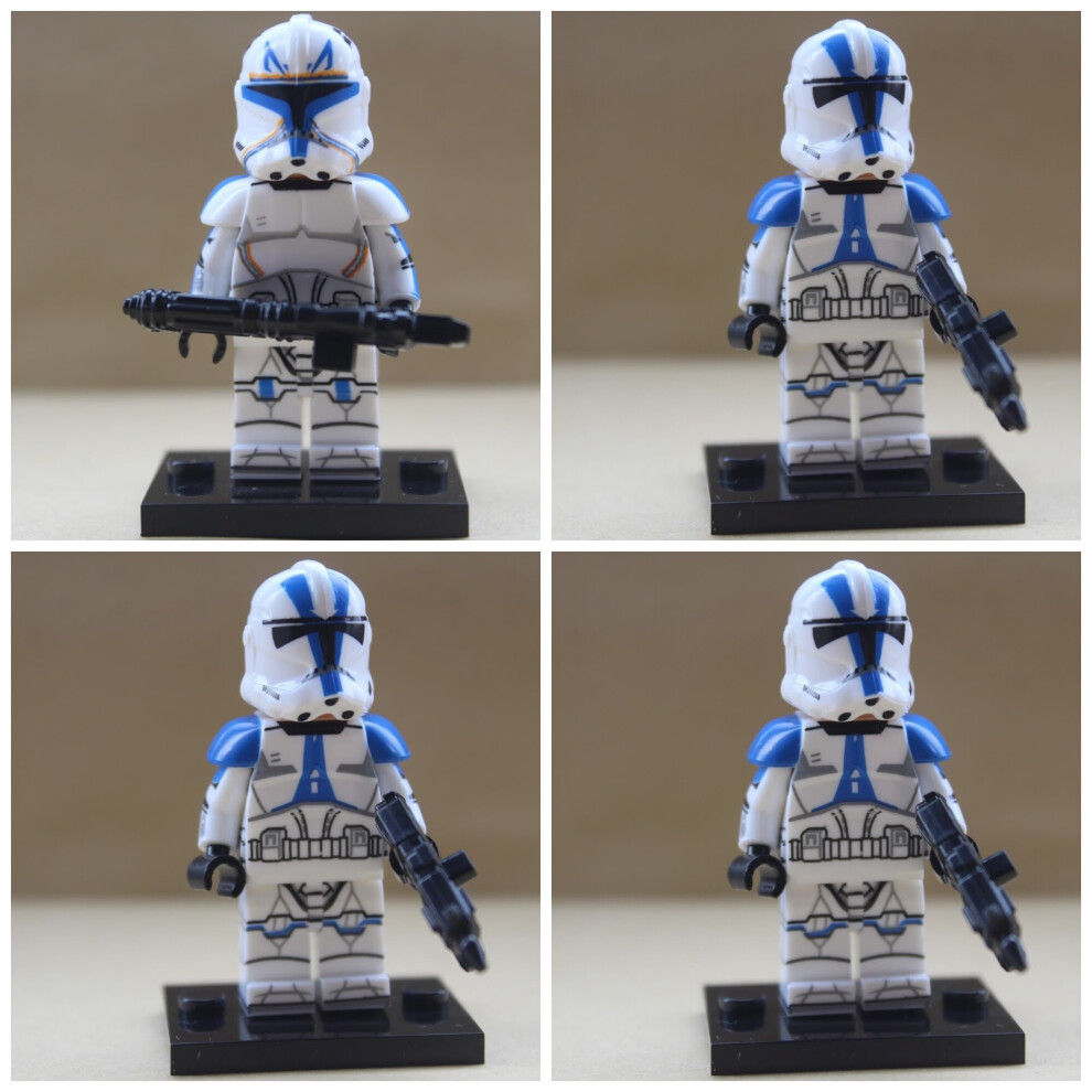 (captain rex and 501st legion) Star Wars Clone Storm Troopers Fit Lego