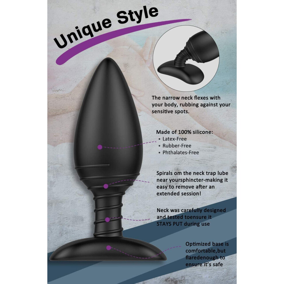 Vibrating Butt Plug, Silicone Rechargeable Anal Vibrator with Remote  Control 6 Vibration Modes Waterproof Anal Sex Toys on OnBuy