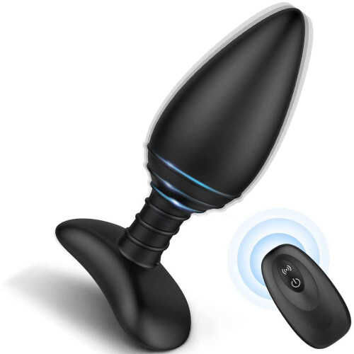 Vibrating Butt Plug Silicone Rechargeable Anal Vibrator with