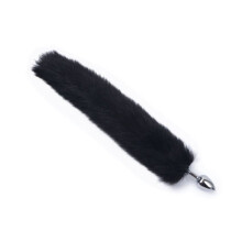 (Black) Sexy Fox Butt Plug Tail Anal Toys For Women Adult Sex Product Men Butt Plug Stainles Steel Anal Plug Sex Toys For Couple Cosplay