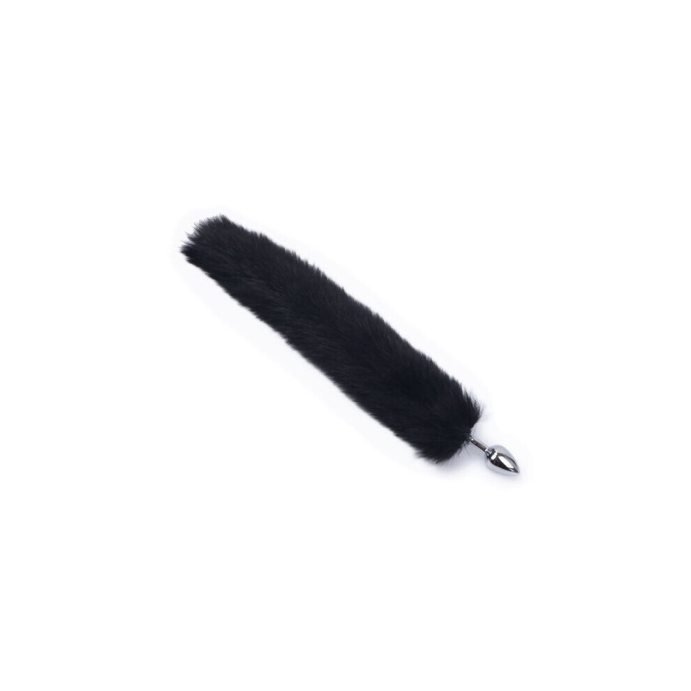 (Black) Sexy Fox Butt Plug Tail Anal Toys For Women Adult Sex Product Men Butt Plug Stainles Steel Anal Plug Sex Toys For Couple Cosplay