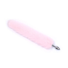 (Pink) Sexy Fox Butt Plug Tail Anal Toys For Women Adult Sex Product Men Butt Plug Stainles Steel Anal Plug Sex Toys For Couple Cosplay