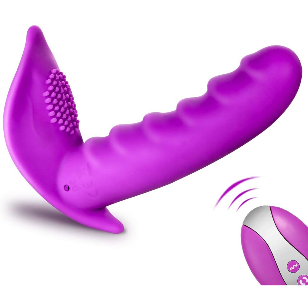 Wearable Vibrator for Women with Wireless Remote Control - 3 Rotating & 10 Vibration Modes Sex Toys - Silicone Vibrating