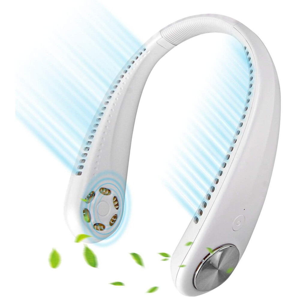 Leipple Neck Fan Portable - Bladeless Handsfree Sport Fan Wearable USB Fan - Rechargeable Neckband Personal Fan for Trav-image-OPC-P8JM57M-NEW