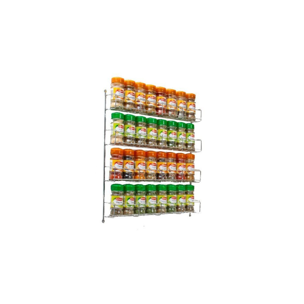 Neo 4 Tier Spice Rack For Kitchen Door Cupboard Or Wall