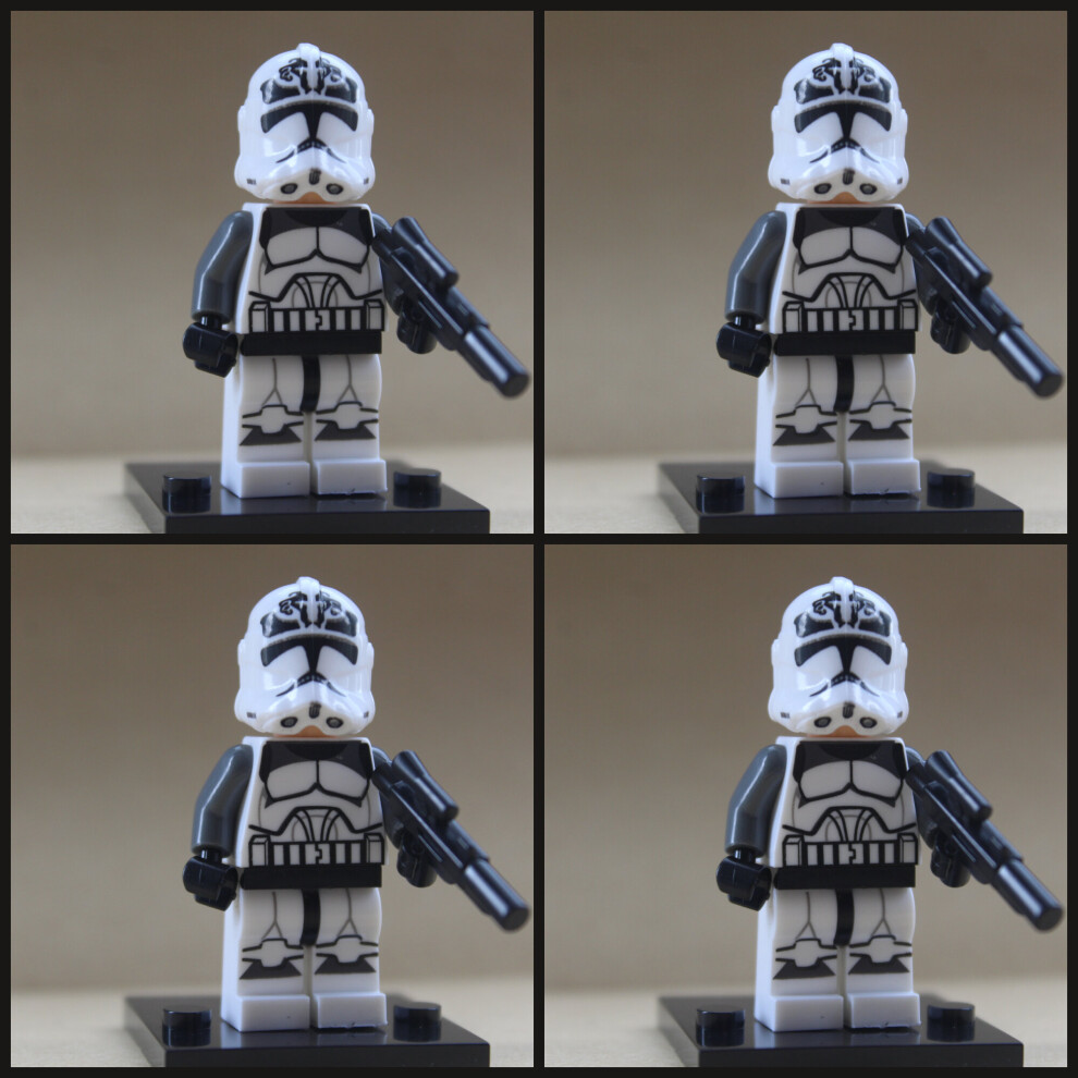 (wolf pack clone) Star Wars Clone Storm Troopers Fit Lego