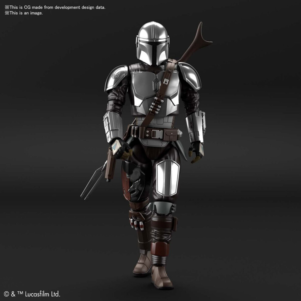 Star Wars: The Mandalorian in Beskar Armour Silver Coating Version 1:12 Scale Model Kit