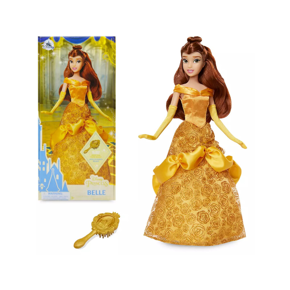 Official Disney Beauty and the Beast - Belle Classic Doll with Brush RK10F WA8LT