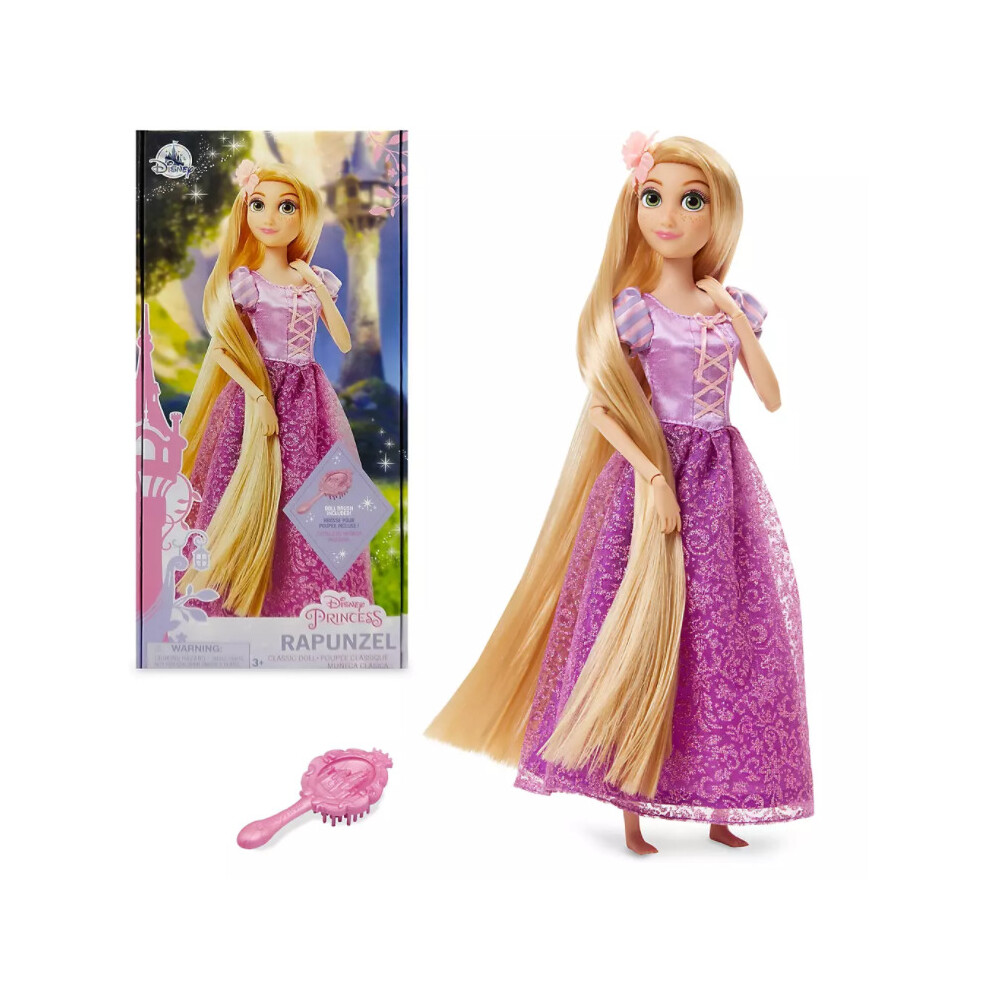 Disney Official Tangled - Rapunzel Classic Doll With Brush Wll02 777801 Wa8lt