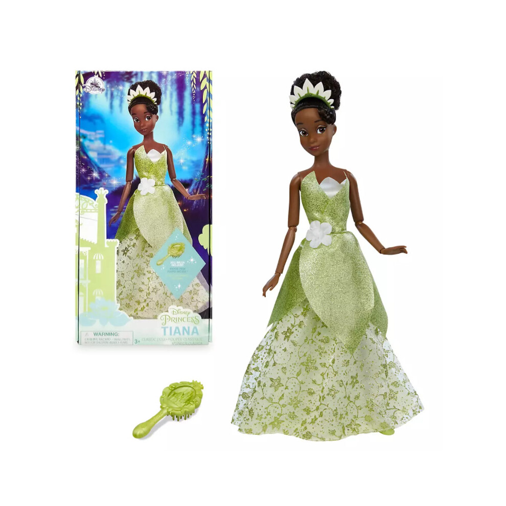 Disney Official The Princess And The Frog - Tiana Classic Doll With Brush Rk6s2 Wa8lt Green