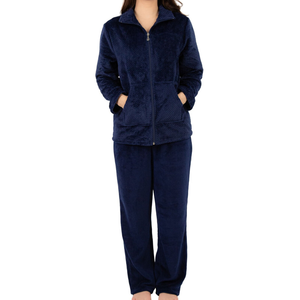 (Navy, Small) Slenderella PJ4303 Women's Loungewear Set