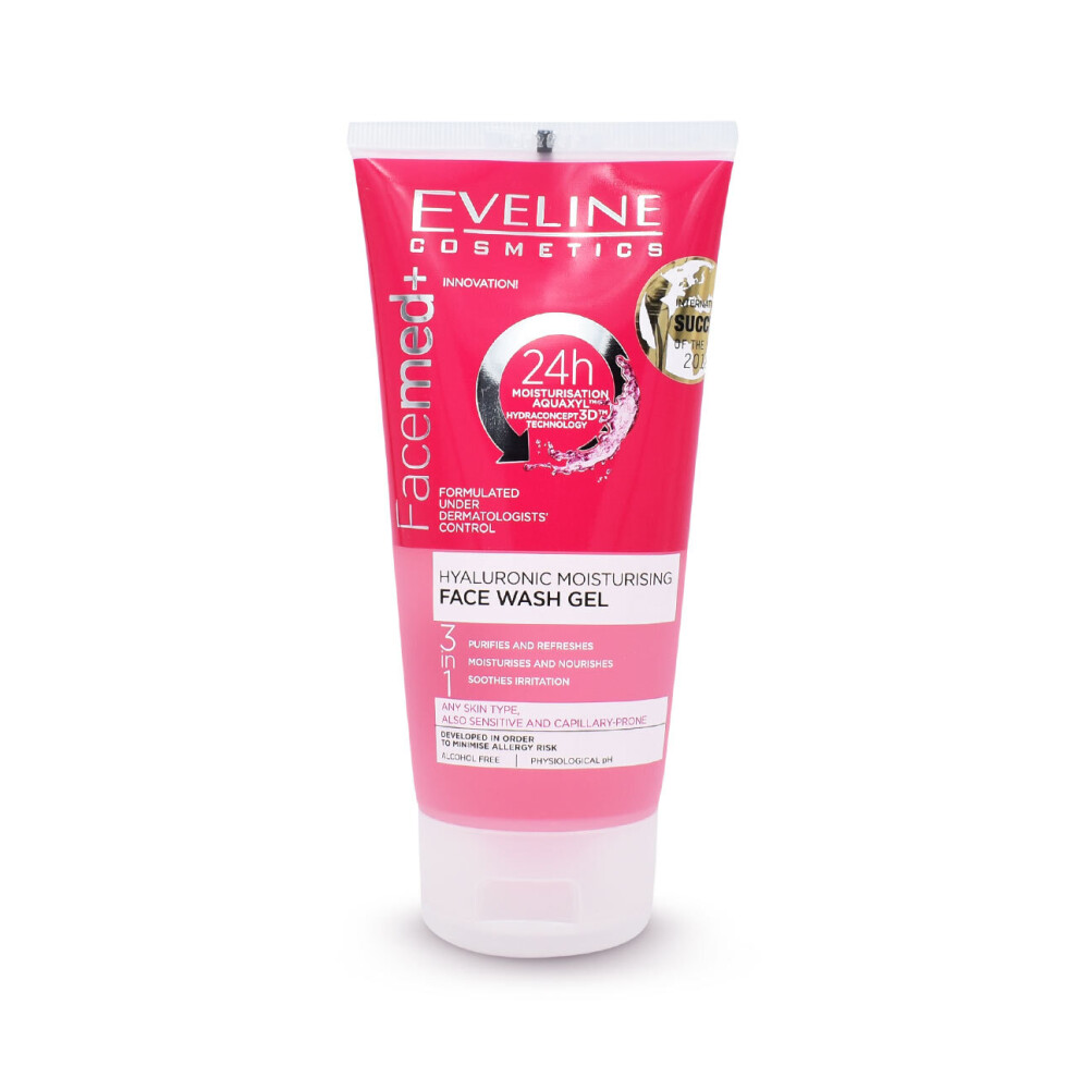 Eveline Cosmetics Facemed+ Hyaluronic Moisturising 3In1 Face Gel 150Ml