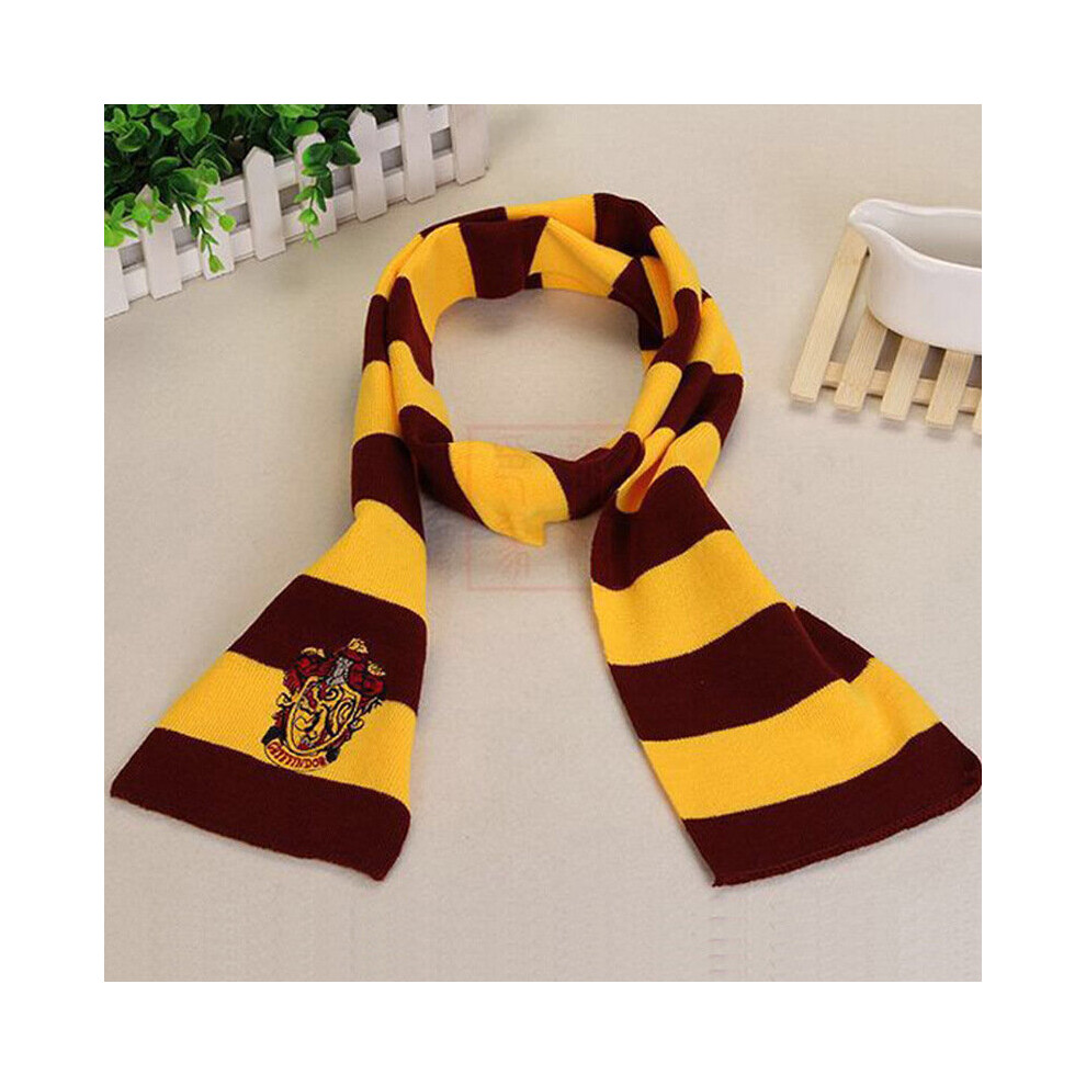 (Gryffindor Scarf) Harry Potter Scarf Gryffindor-Slytherin-Hufflepuff-Raveclaw Scarf Cosplay Gifts