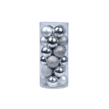 (Silver) Christmas Xmas Tree Balls Decorations Baubles Birthday Wedding Decor 24PCS/Set