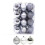(Silver) 24xChristmas Xmas Tree Balls Ornament Baubles Dec. 1