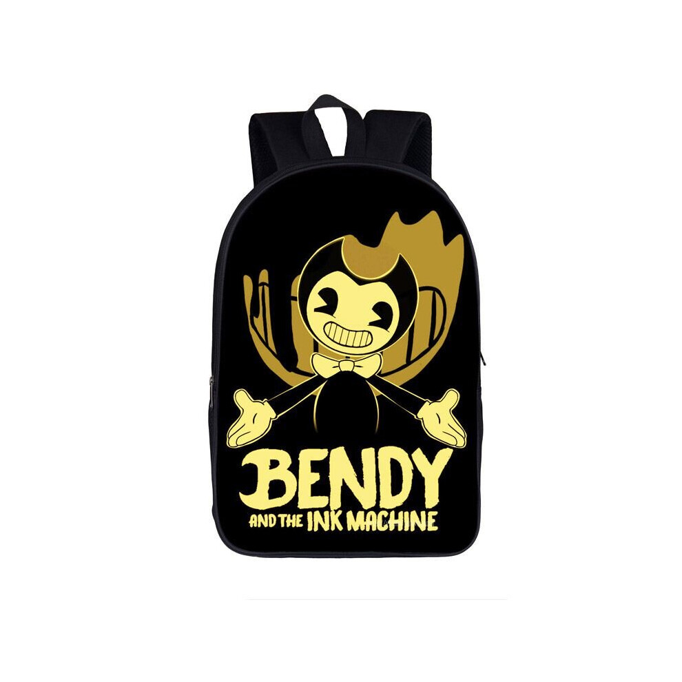 (21) Bendy and the Ink Machine Backpack Kids Students Scholbag Travel Bag Bookbag