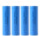 4PCS 18650 Rechargeable Li-ion Battery 3.7V 2600mAh Lithium Cells Flat Top 1