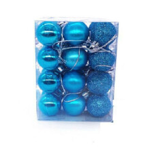 (Sky Blue) 24xChristmas Xmas Tree Balls Ornament Baubles Dec.
