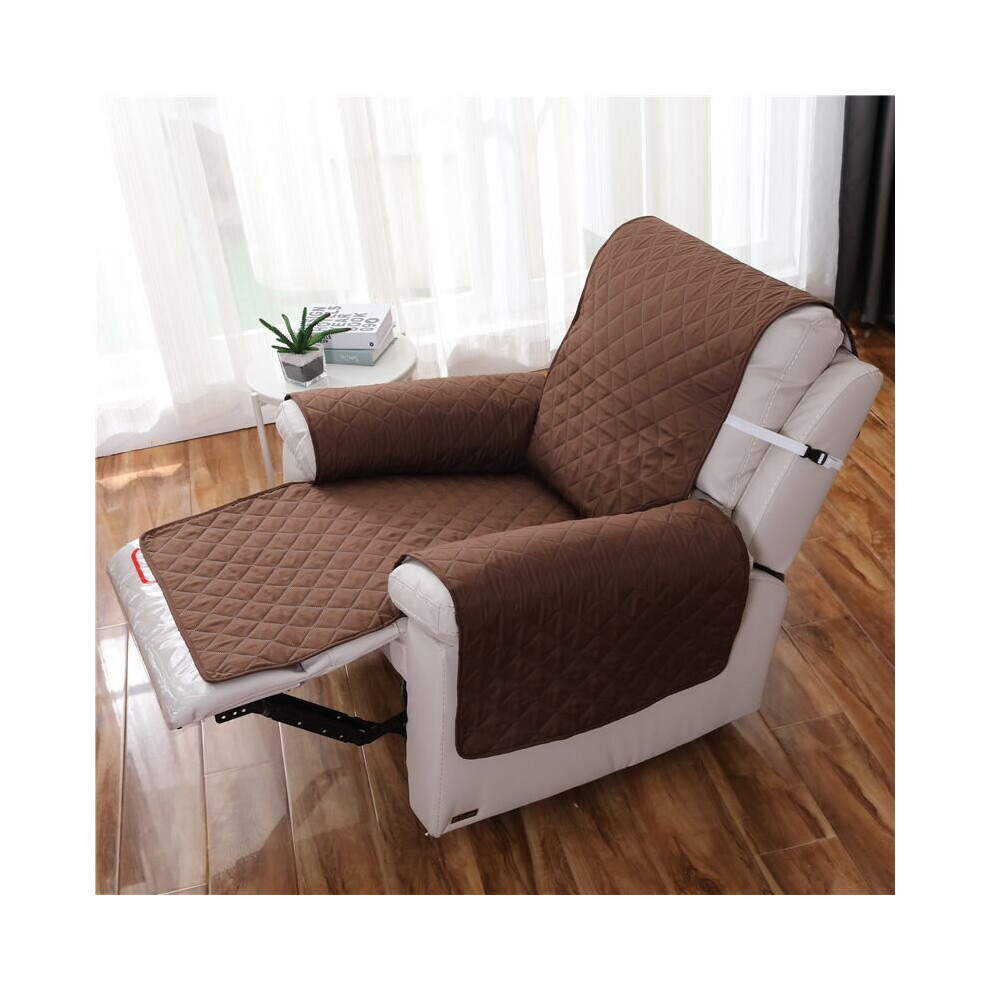 (Coffee) Pet Dog Chair Couch Slipcover Mat Recliner Sofa Protector Armchair Throw Cover