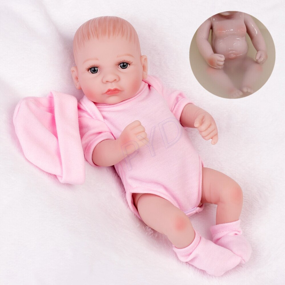 UK Full Body Vinyl Silicone PYD Reborn Newborn Baby Dolls Girl Doll on OnBuy