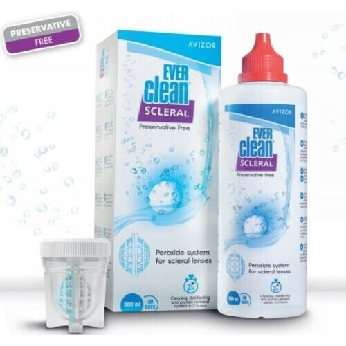 Avizor Ever Clean Scleral 300ml contact lens solution plus tablets on OnBuy