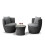 Garden Store Direct (Black) GSD Rattan Wicker Bottle Shape Bistro Patio Set 5
