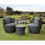 Garden Store Direct (Black) GSD Rattan Wicker Bottle Shape Bistro Patio Set 2