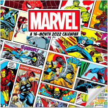 Marvel Avengers Comics Calendar 2022 -Over 100 Calendar Stickers