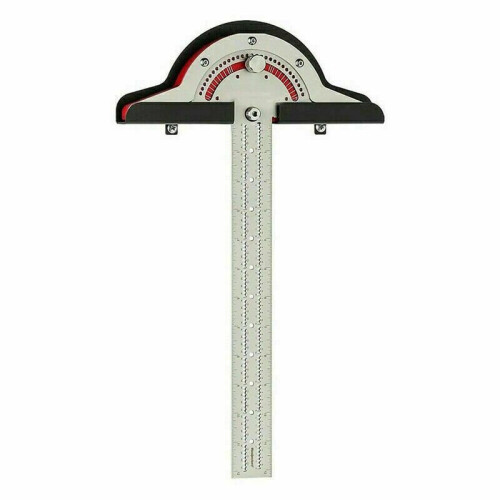 (38cm/15in) Woodworkers Edge-Rule Adjustable Protractor Angle Finder Stainless Steel Caliper