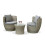 Garden Store Direct (Grey) GSD Rattan Wicker Bottle Shape Bistro Patio Set 6