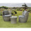 Garden Store Direct (Grey) GSD Rattan Wicker Bottle Shape Bistro Patio Set 1