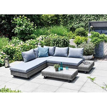 GSD St Lucia Corner Sofa Sun lounger Rattan Wicker Luxury Garden Set