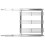 VidaXL vidaXL 3-Tier Pull-out Kitchen Wire Basket Silver Storage Basket with shelves 3