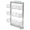 VidaXL vidaXL 3-Tier Pull-out Kitchen Wire Basket Silver Storage Basket with shelves 4
