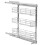 VidaXL vidaXL 3-Tier Pull-out Kitchen Wire Basket Silver Storage Basket with shelves 5
