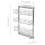 VidaXL vidaXL 3-Tier Pull-out Kitchen Wire Basket Silver Storage Basket with shelves 10