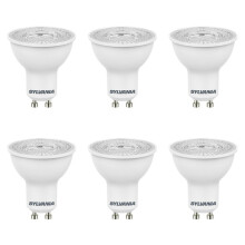 6 x Sylvania 0027445 RefLED Wide Beam LED GU10 Lamps 3000K - 4.2 Watt